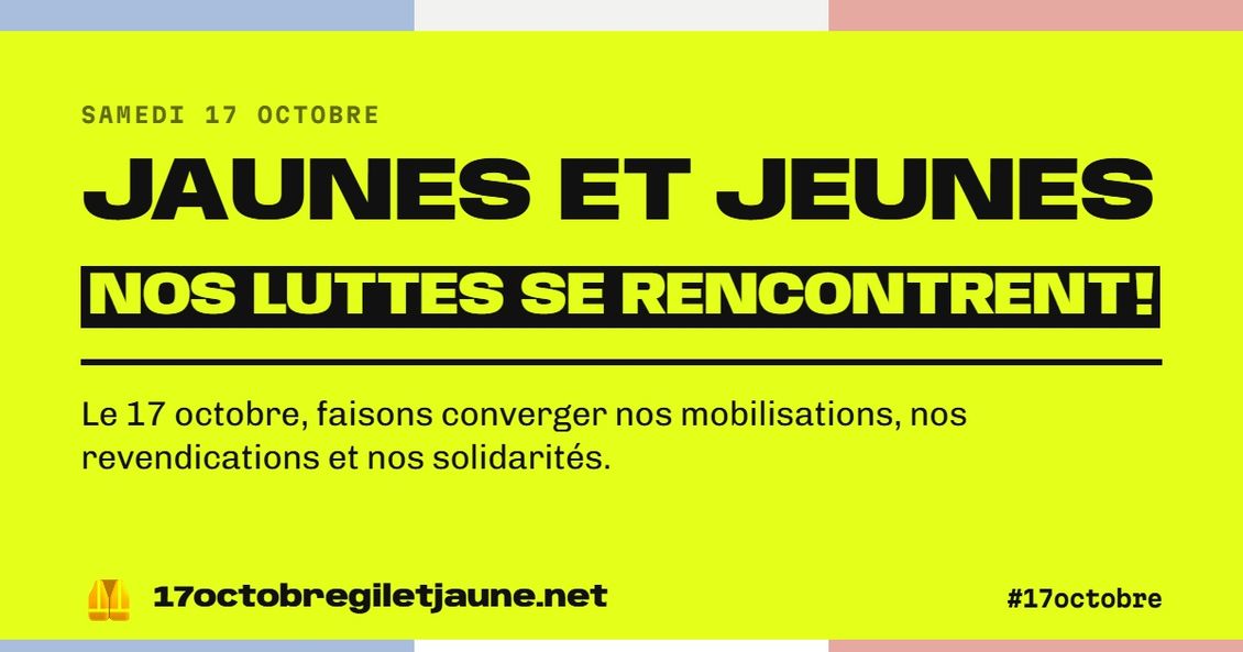 17 octobre 2026 gilet jaune : je soutiens la manifestation